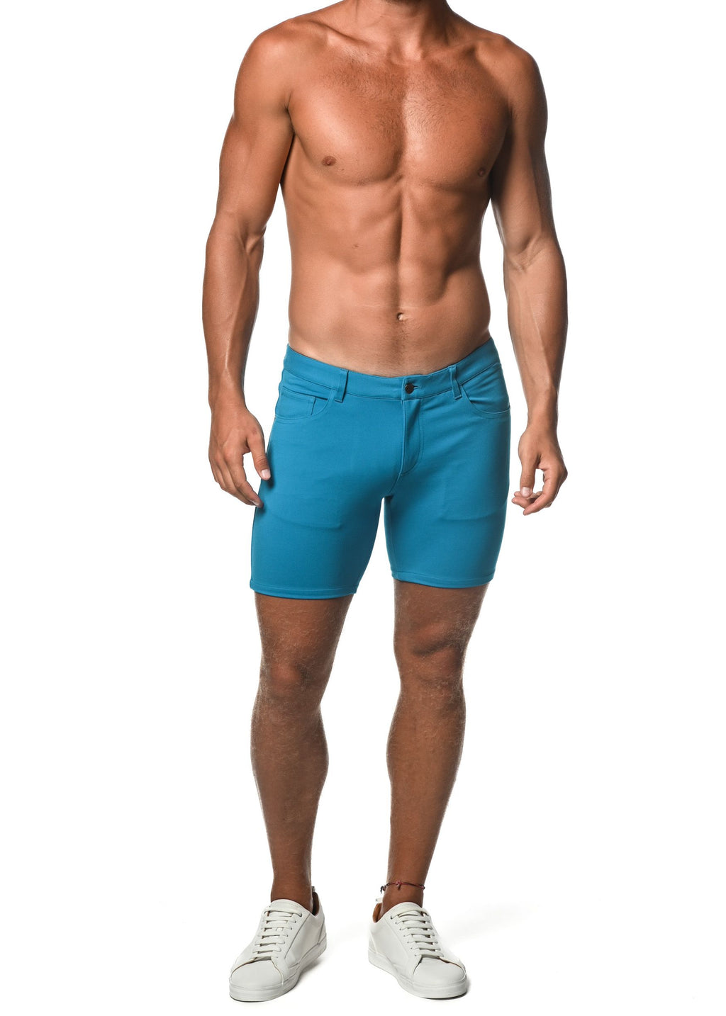 ST33LE – NAVY SPACE DYE STRETCH PERFORMANCE SHORTS ST-1466-75