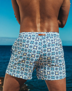 BYRON SWIM SHORT - MYKONOS PRINT