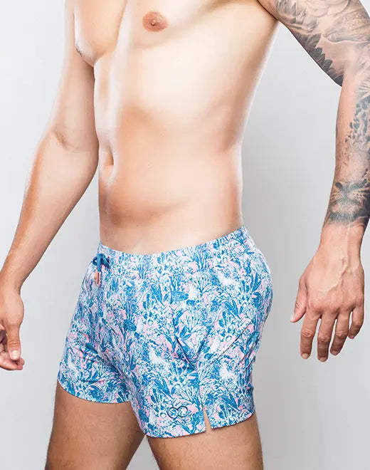 S50 CORAL PRINT SWIM SHORT