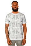 CAMISETA CON ESTAMPADO DE LLAVE GRIEGA