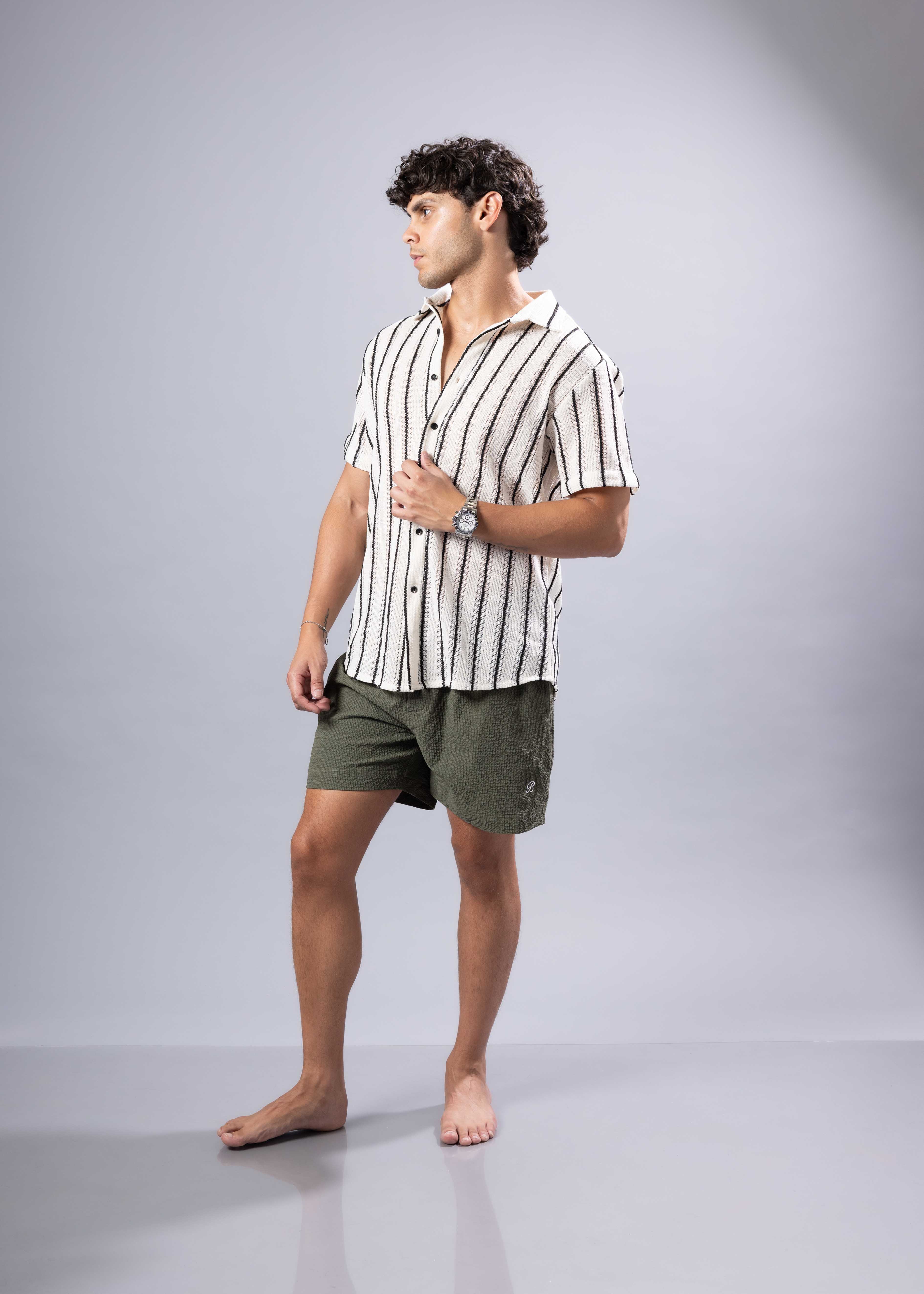TEXTURE KNIT S/S SHIRT