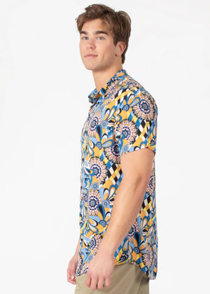 TROPICAL ABSTRACT S/S SHIRT