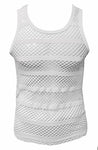 STRIPED FISHNET TANK TOP