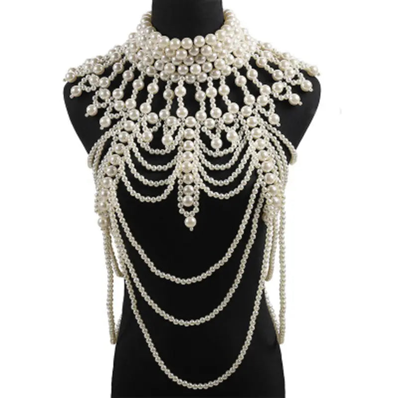 PEARL CHEST NECKLACE