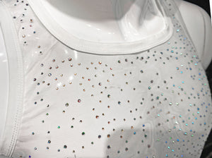 RHINESTONE MESH TANK TOP