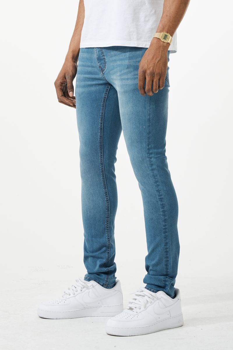 VAQUEROS DE DENIM DE AJUSTE AJUSTADO
