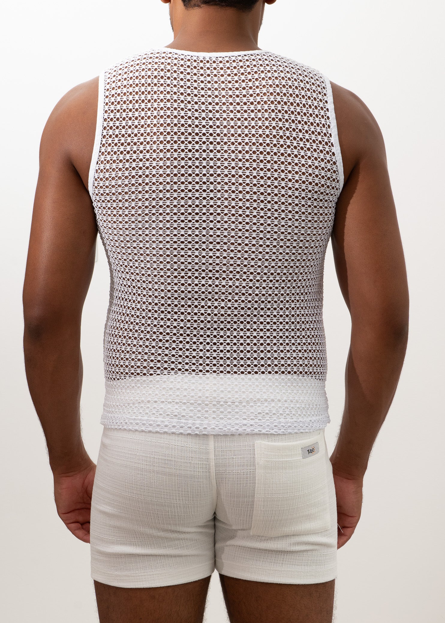 CROCHET MUSCLE TANK TOP