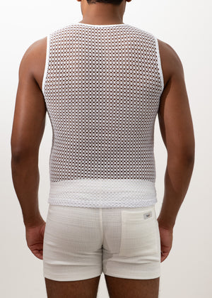 CROCHET MUSCLE TANK TOP