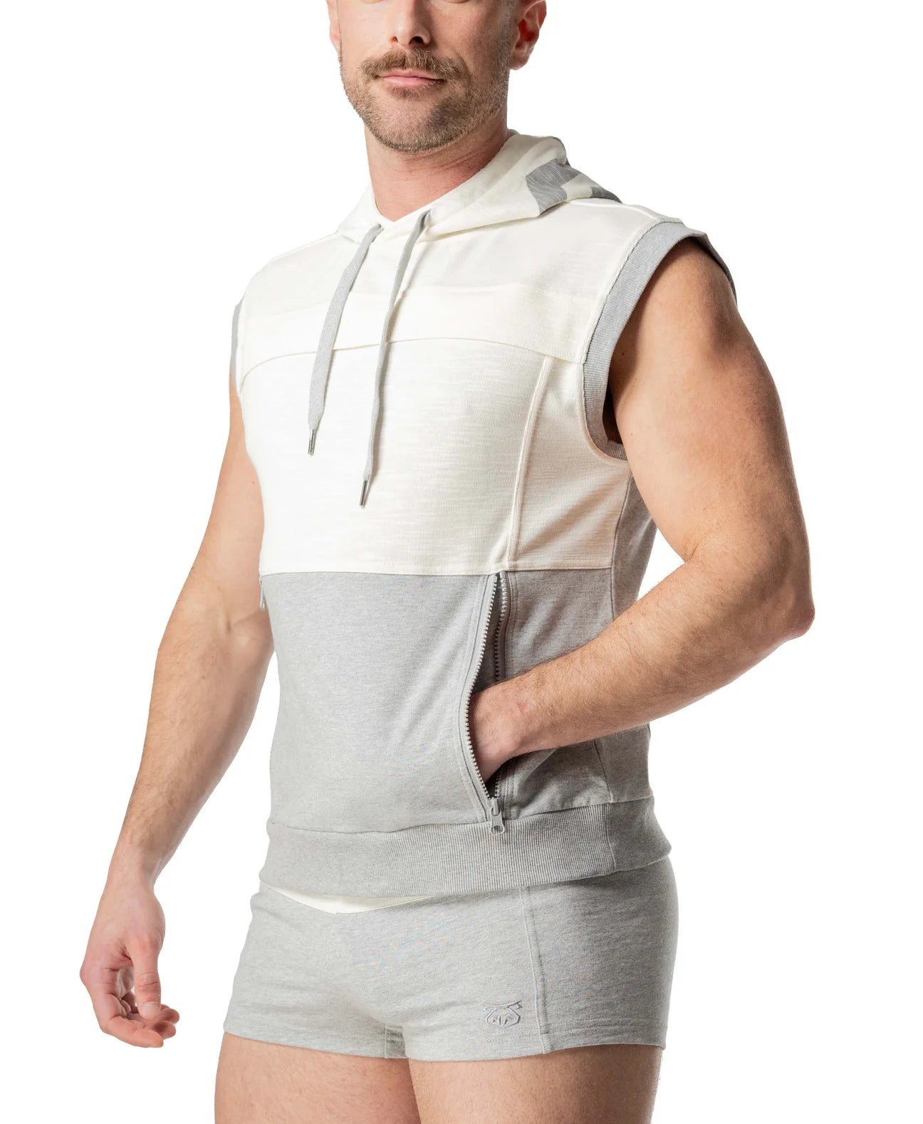 DUAL SLEEVELESS HOODIE