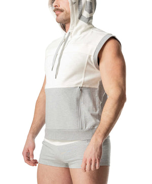 DUAL SLEEVELESS HOODIE