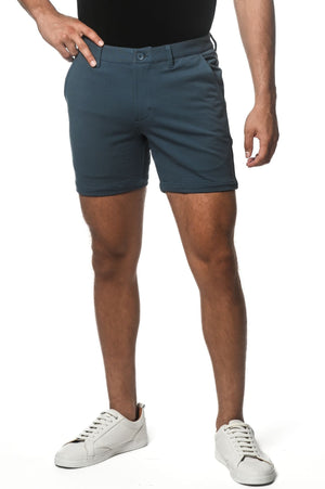 TEXTURED STRETCH KNIT CHINO SHORTS