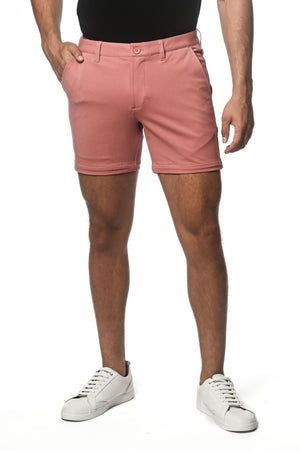 TEXTURED STRETCH KNIT CHINO SHORTS