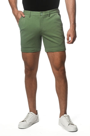 TEXTURED STRETCH KNIT CHINO SHORTS