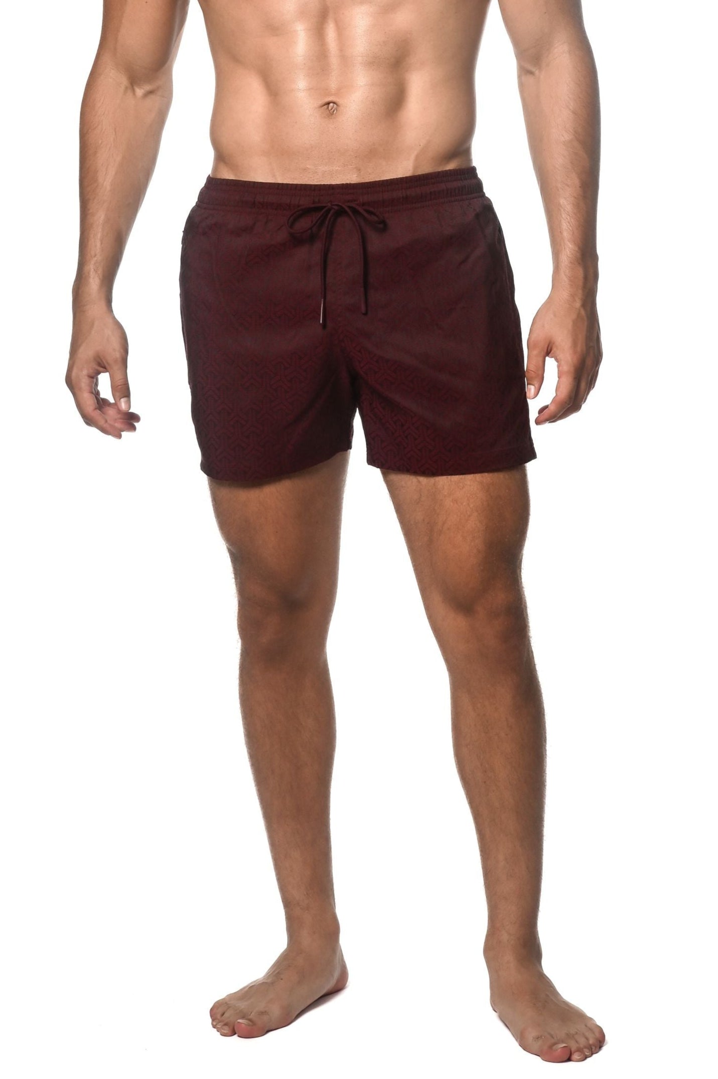 JACQUARD SWIM SHORT W/ MESH LINER