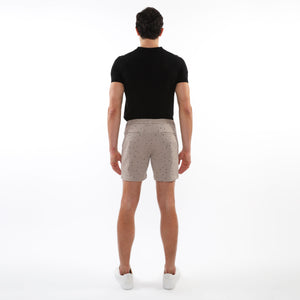 TEXTURED JACQUARD STRETCH CHINO SHORTS