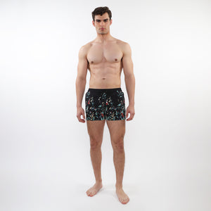 PRINTED SWIM SHORT W/ MESH LINING