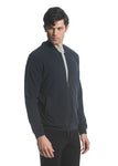 STRETCH KNIT ZIP-UP HOODIE