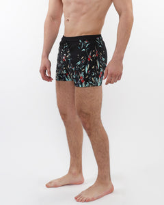 PRINTED SWIM SHORT W/ MESH LINING