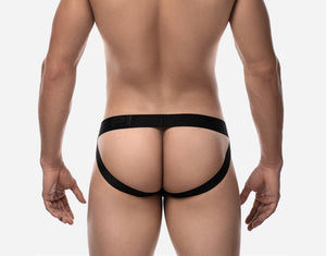 WHISPER BLACK JOCKSTRAP