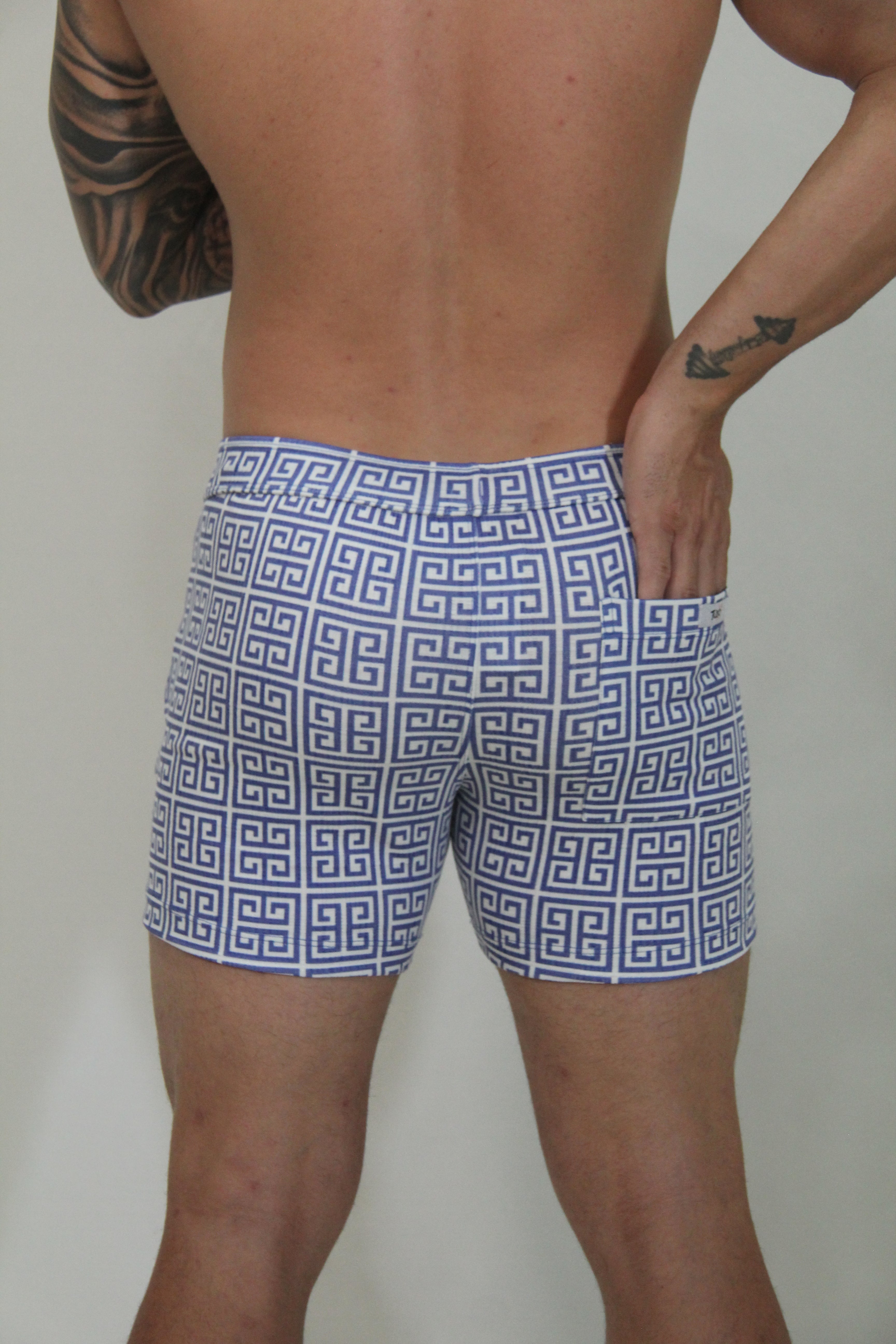 PANTALONES CORTOS CON TEXTURA DE LINO MANDALA