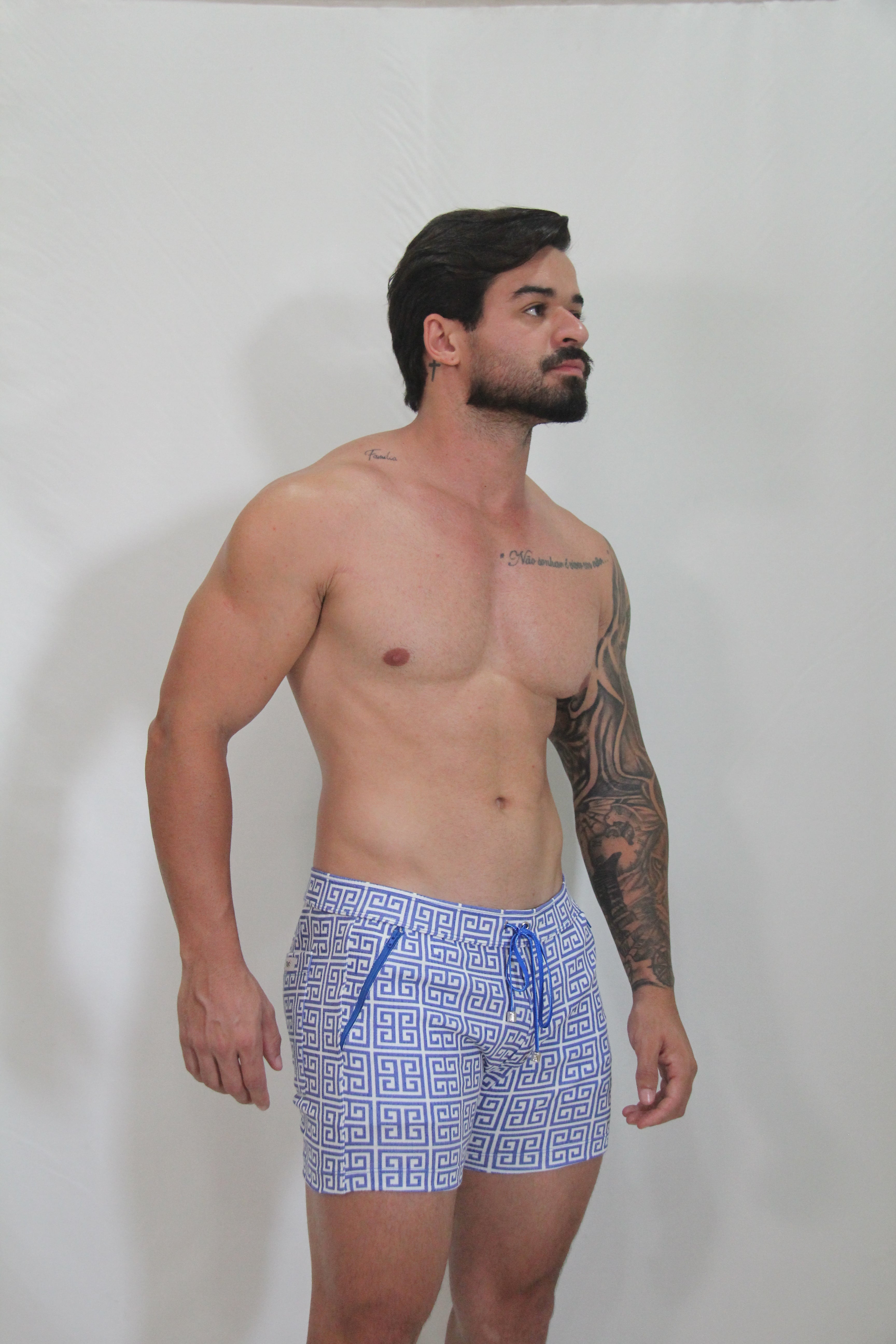 PANTALONES CORTOS CON TEXTURA DE LINO MANDALA