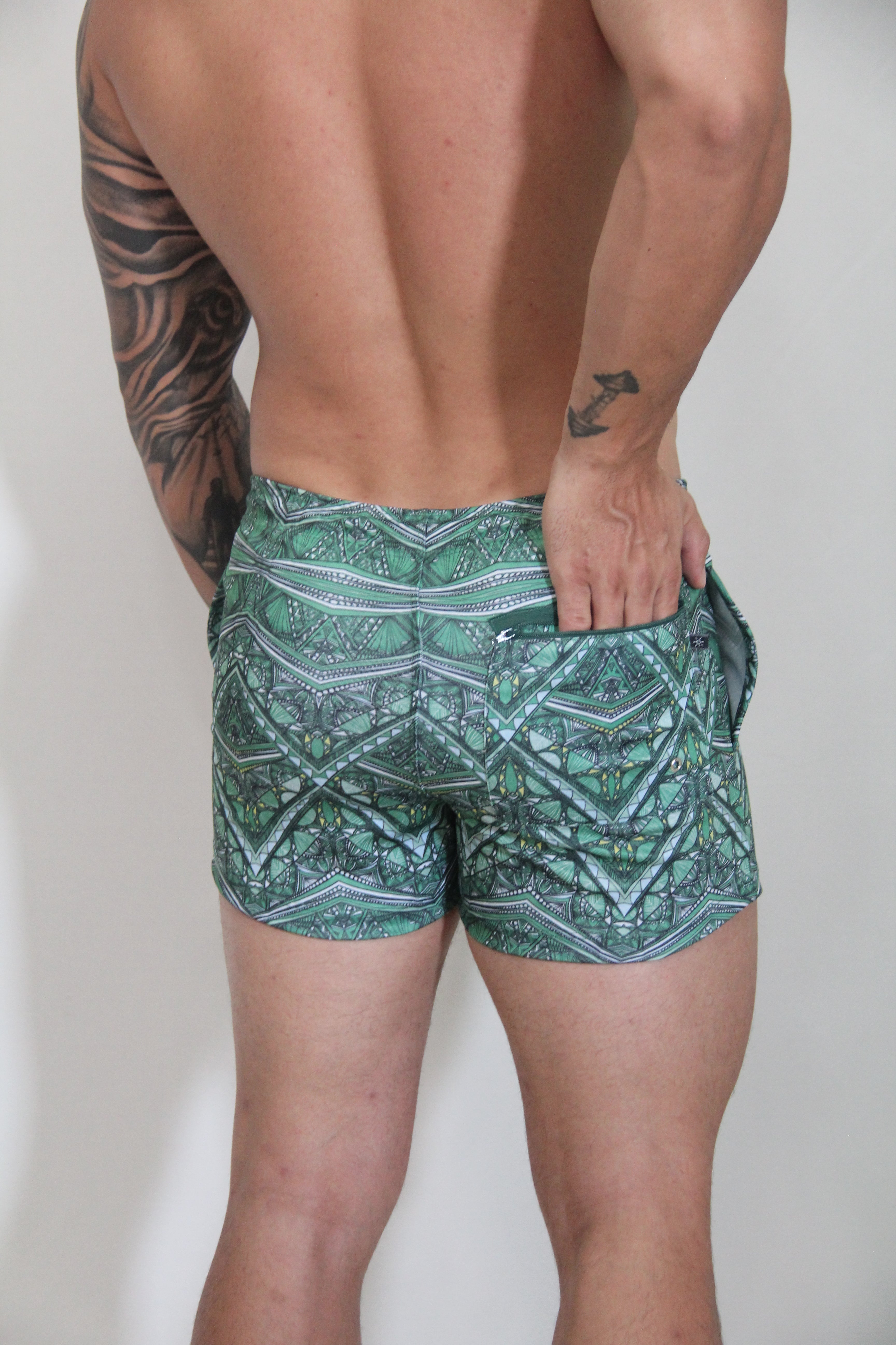 PANTALONES CORTOS CON TEXTURA DE LINO MANDALA