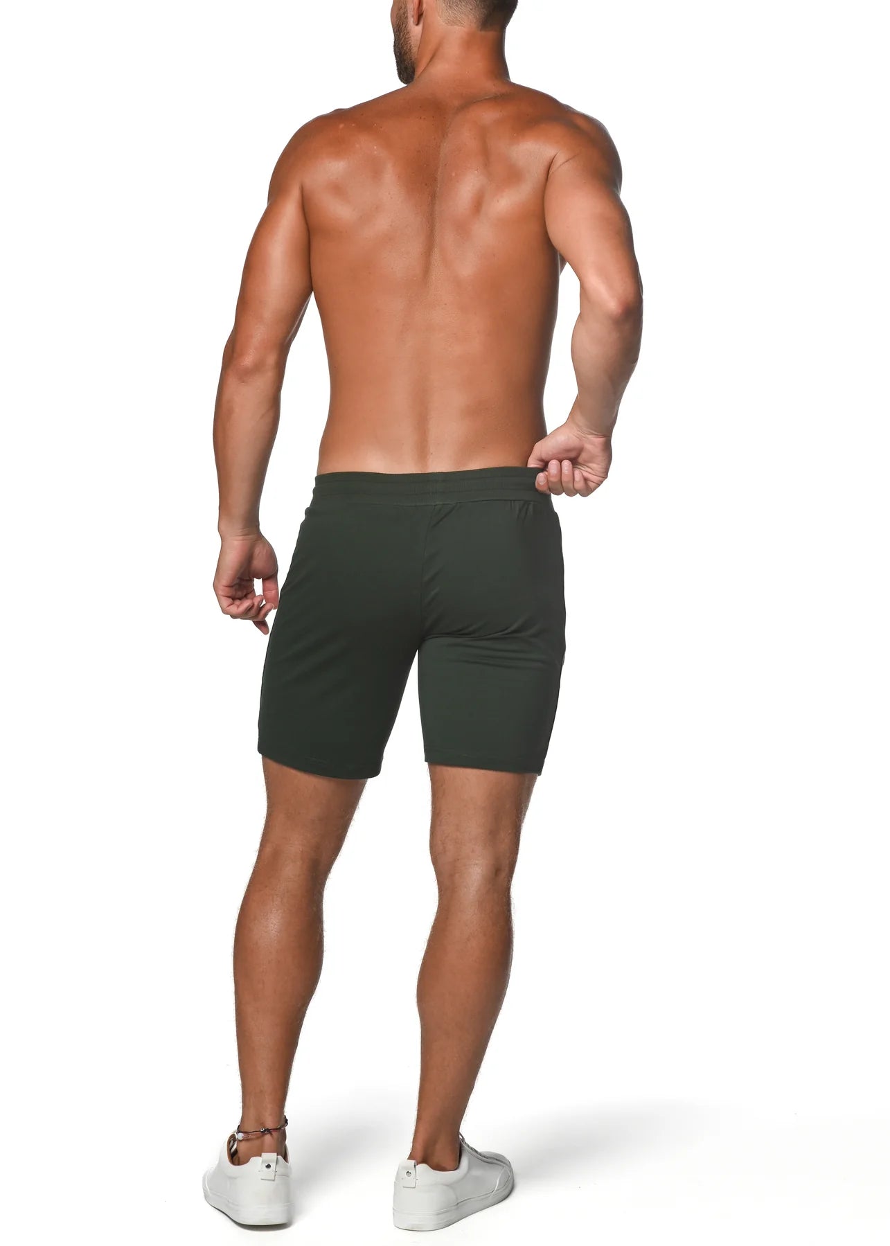 FLEECE FLEX-COTTON STRETCH SHORTS