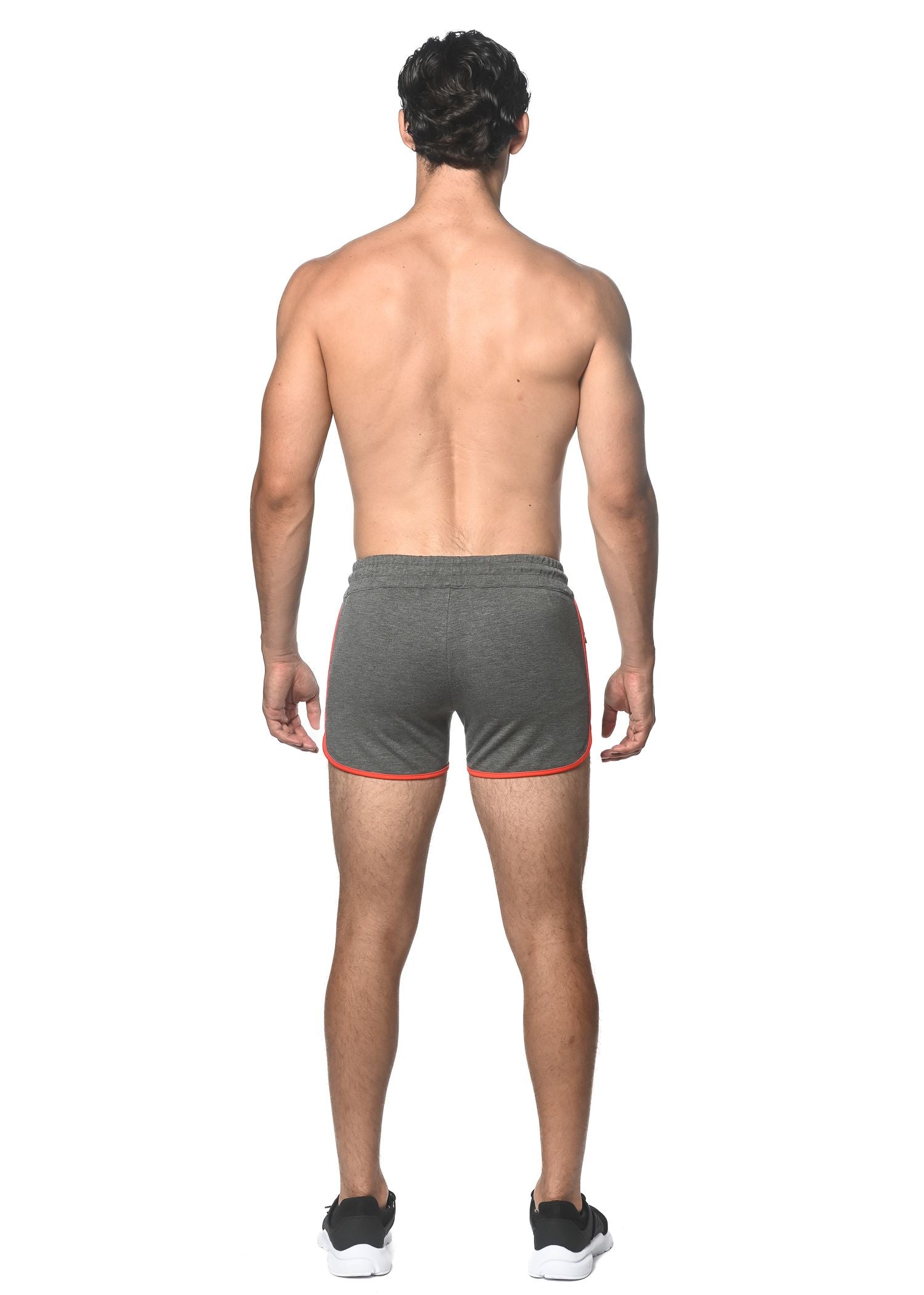 SPRINTER STRETCH GYM SHORTS W/ HEAT WELD ZIPPERS