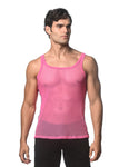 STRETCH MESH TANK WITH SIDE TAPE