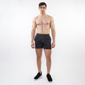 PRINTED MESH STRETCH PERFORMANCE SHORTS