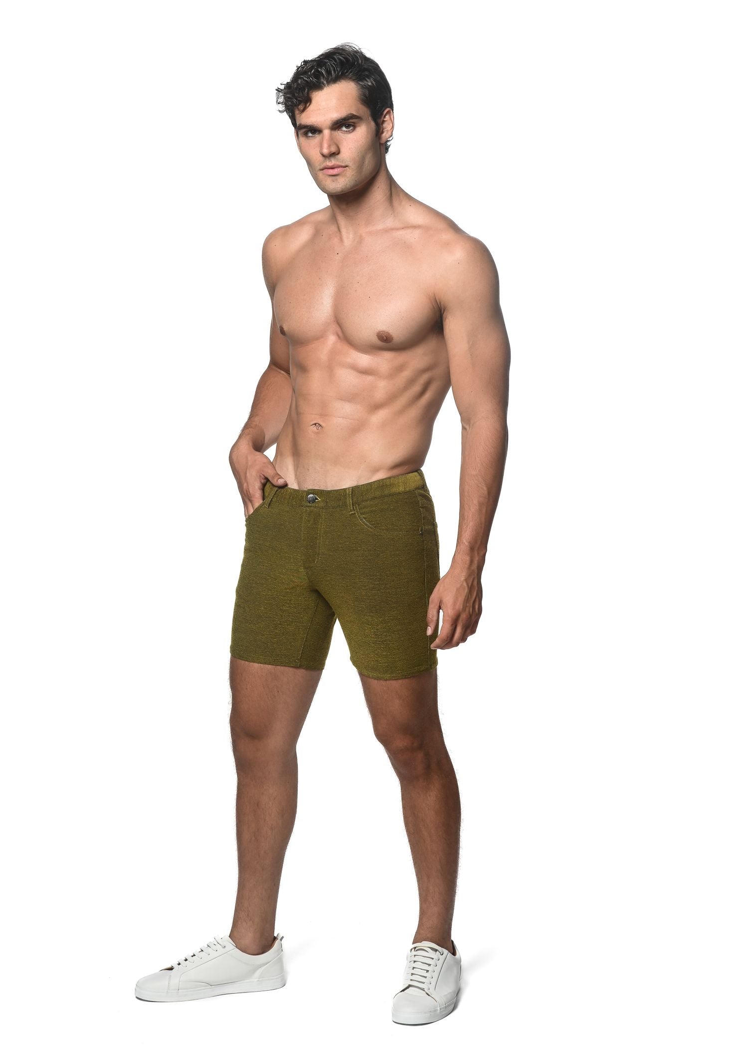 LOOPBACK STRETCH KNIT SHORT