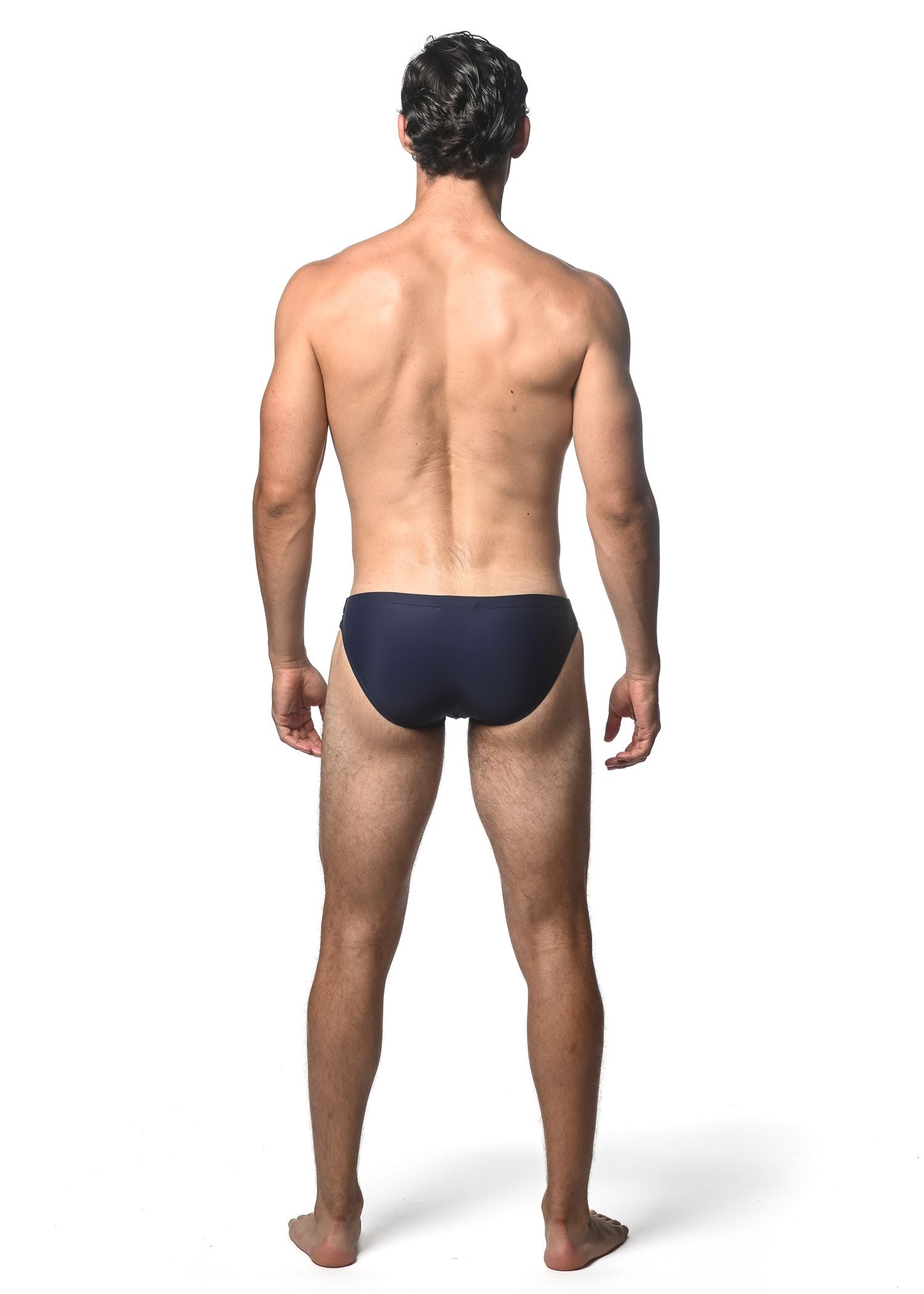 SIDE STRIPES WITH BUCKLE SWIM BRIEF