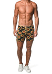 LIMITED-EDITION STRETCH KNIT SHORT-SUNFLOWER