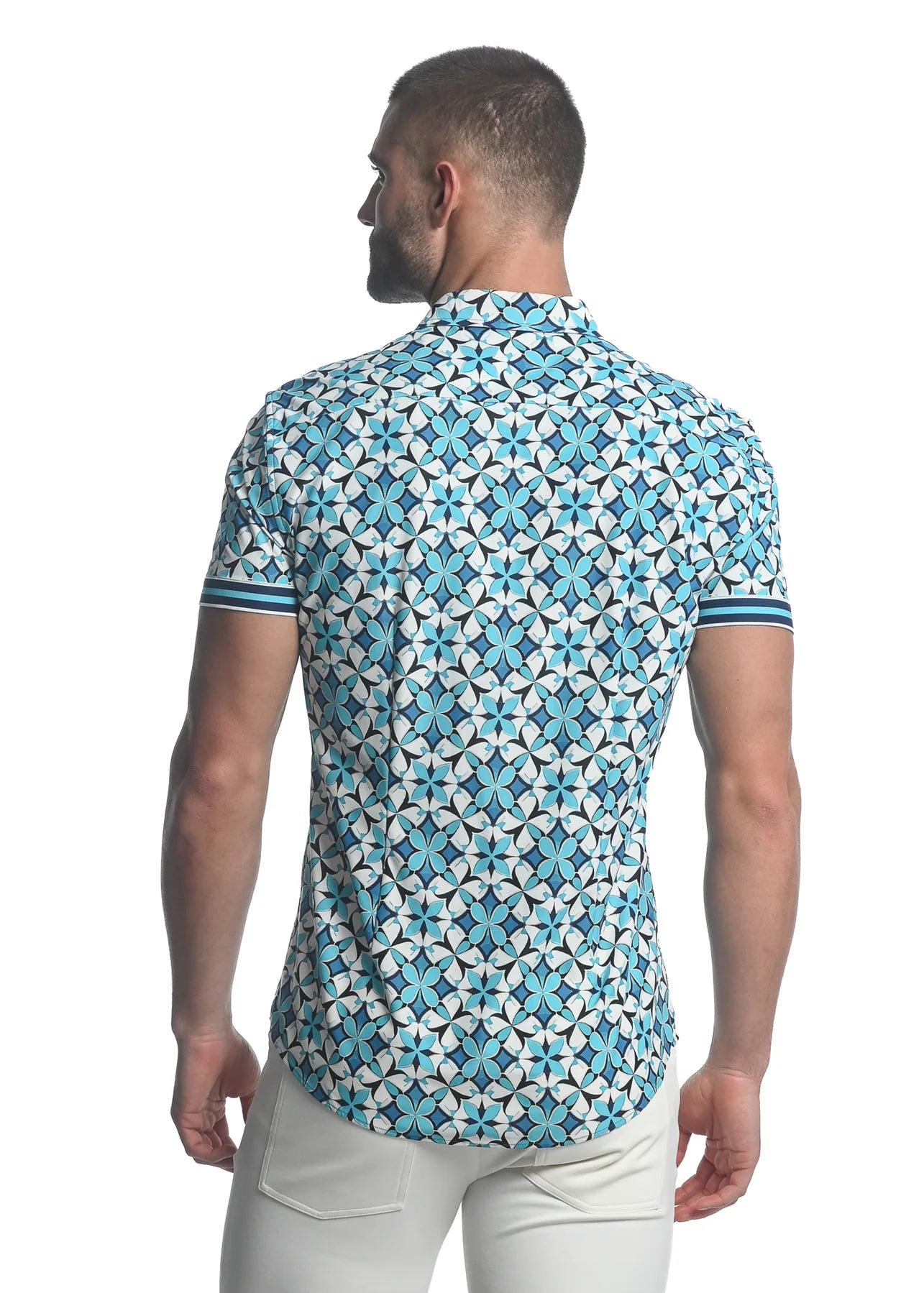 STAR FLEUR PRINTED S/S PERFORMANCE SHIRT