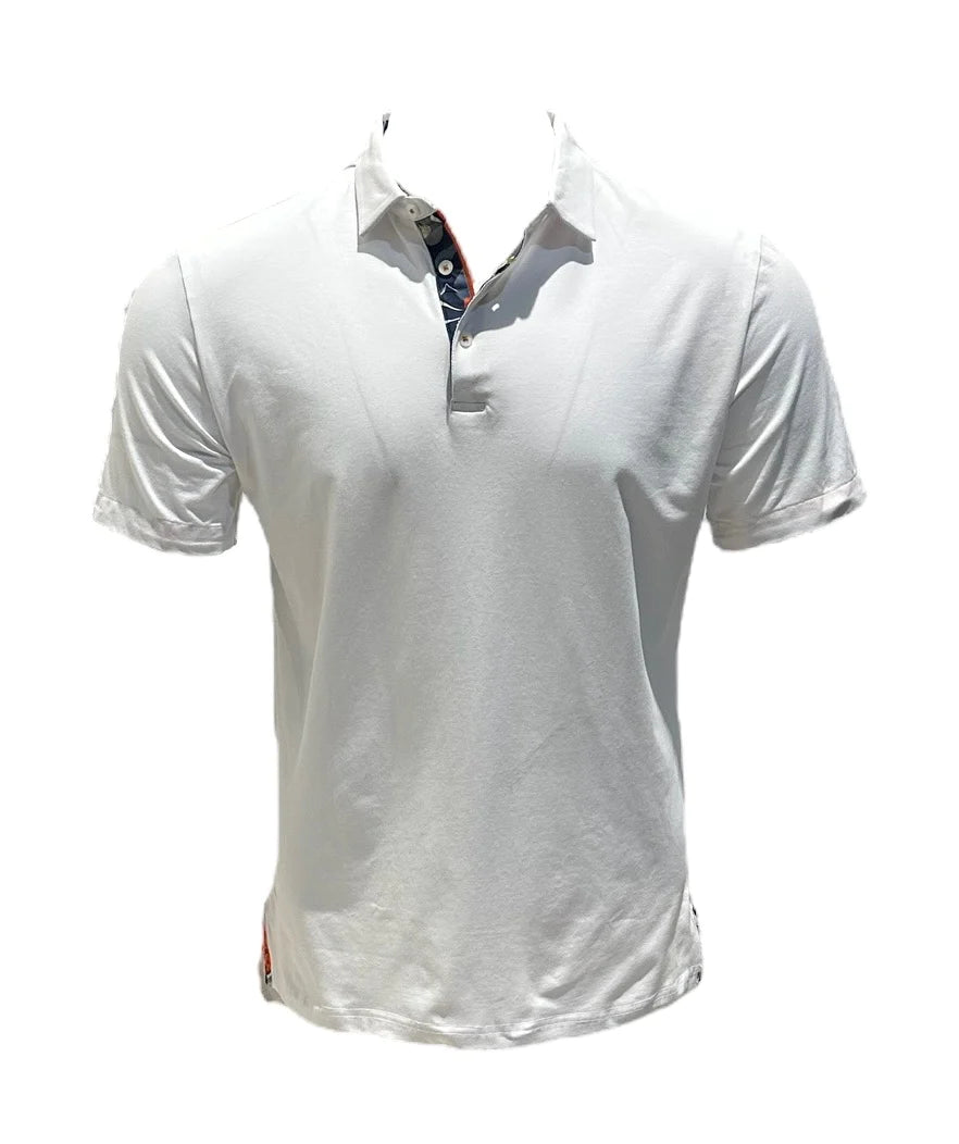LUX SOLID POLO W/ PLACKET DETAIL