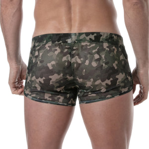 SEE-THROUGH MESH SHORT