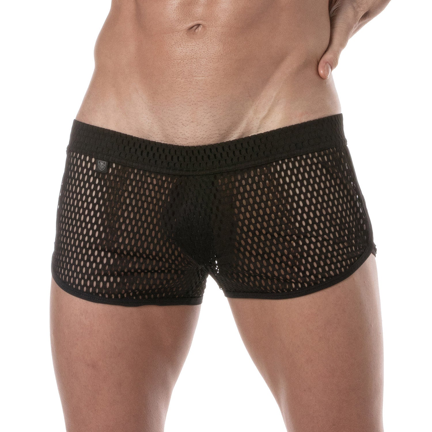 SEE-THROUGH MESH SHORT