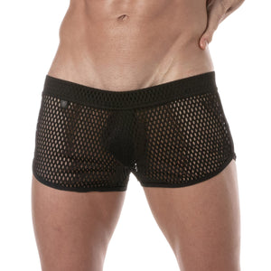 SEE-THROUGH MESH SHORT