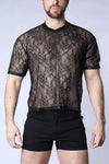 POSITANO LACE CROPPED T-SHIRT
