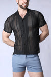 SICILY CROCHET MESH SHIRT