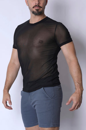 CAMISETA CORTA DE ENCAJE POSITANO