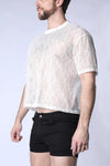 POSITANO LACE CROPPED T-SHIRT