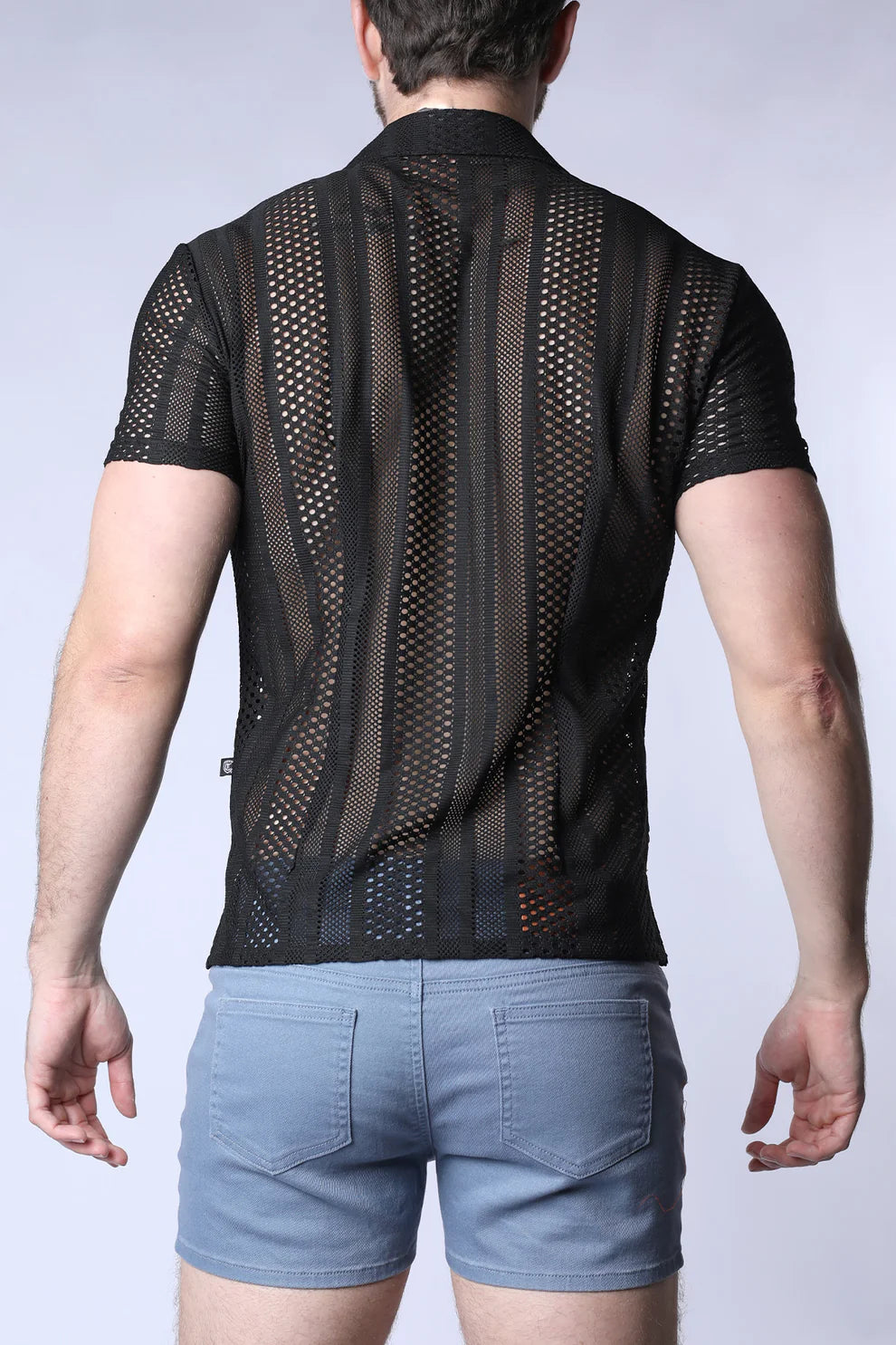 SICILY CROCHET MESH SHIRT