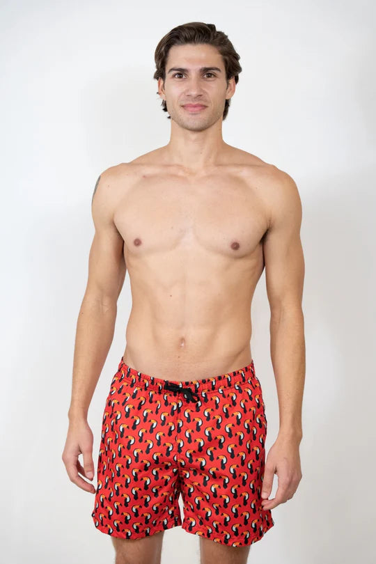 BAÑADOR CON ESTAMPADO DE TUCÁN