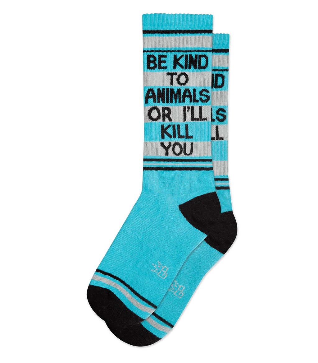 BE KIND TO ANIMALS CREW SOCKS