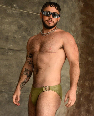 HEAVY METAL GLITTER SWIM BRIEF