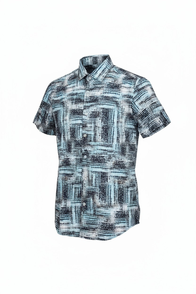 SUSLO CRINKLED FABRIC S/S SHIRT
