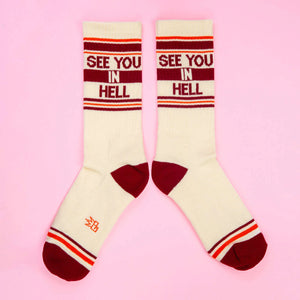 SEE YOU IN HELL CREW SOCKS