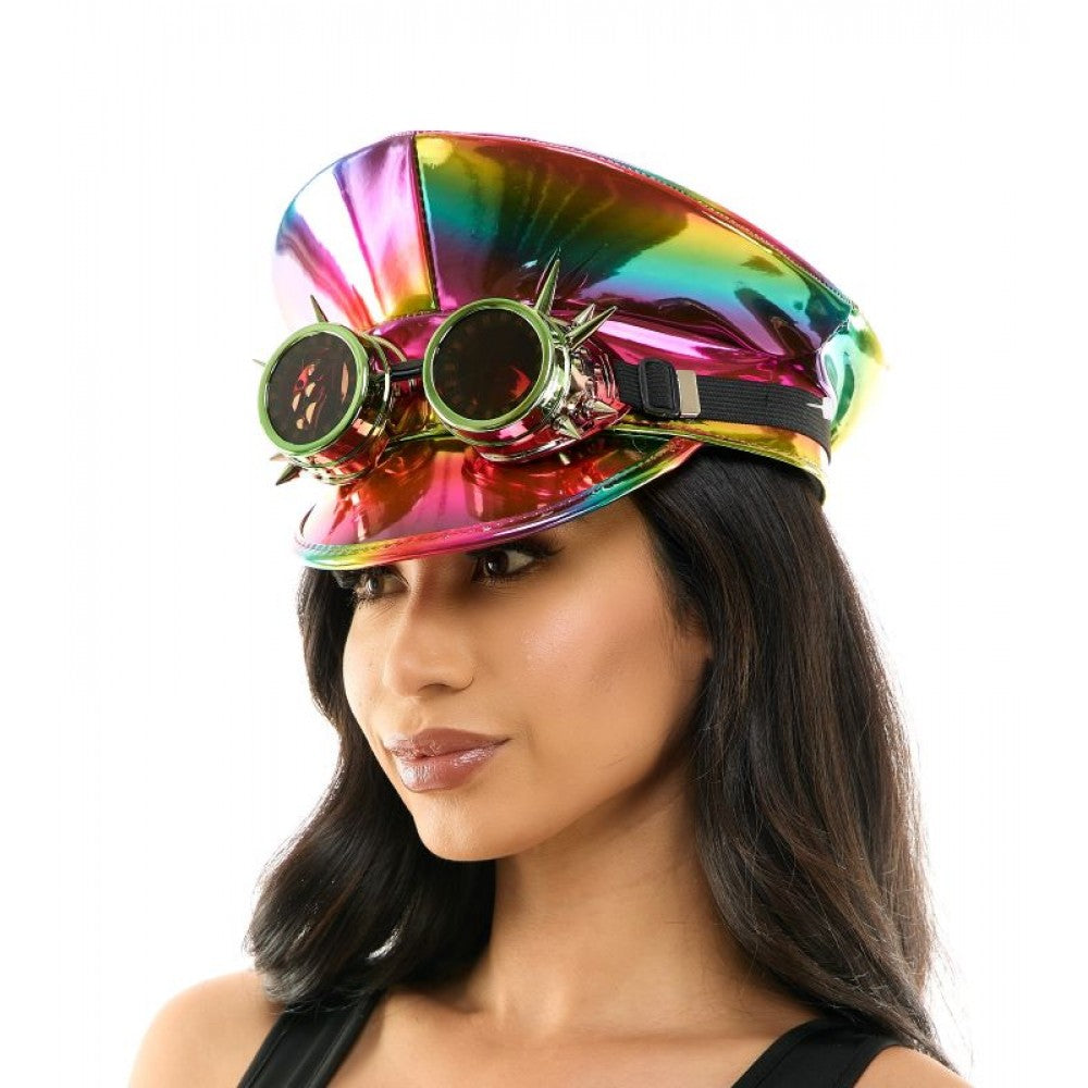 FESTIVAL HAT W/ LIGHT UP GOGGLE