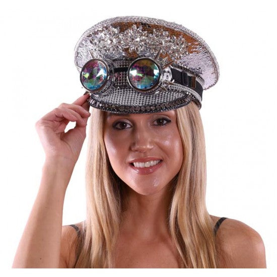 SEQUIN FESTIVAL HAT W/ GOGGLES